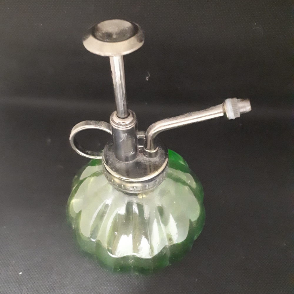 Green Glass Plant Mister